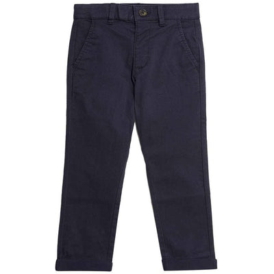 Marks & Spencer Boys Cotton Rich Chinos Navy Trousers 5-6 Years