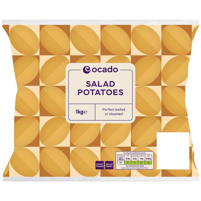 Ocado salad potatoes 1kg, imported from the UK