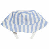 M&S blue striped romper and sunhat set 6-9 months, imported from the UK