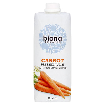 Biona Jus de Carotte Bio Longue Durée Carton 500 ml