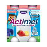 Actimel kids strawberry banana yoghurt drink 4 x 100g - British product