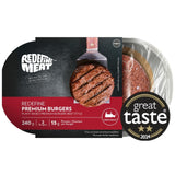 Redefine Meat plant-based burger 2 x 120g, imported from the UK