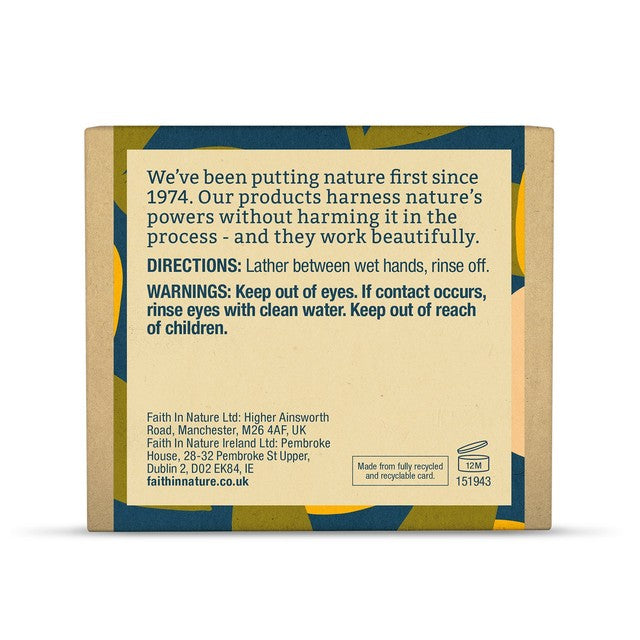 Faith In Nature grapefruit soap bar 100g - British product