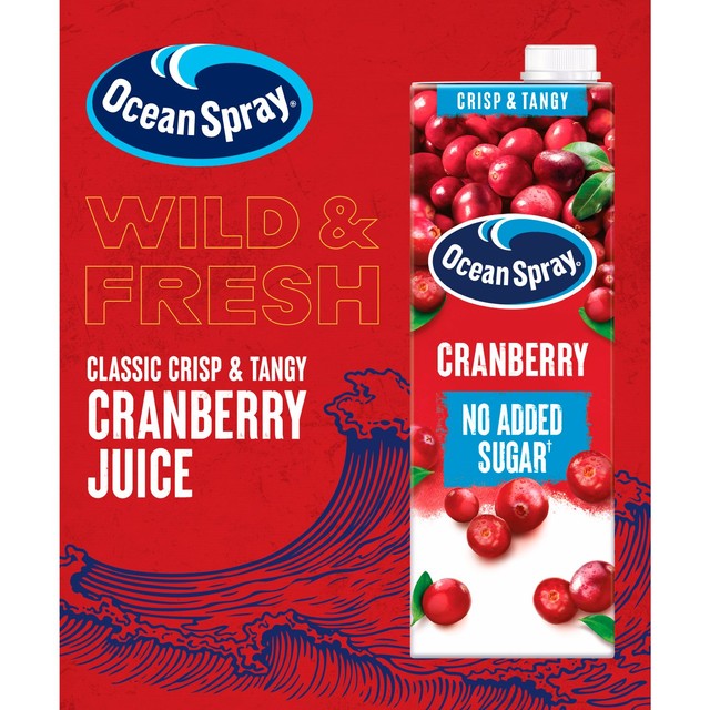 Ocean Spray Light Cranberry Juice Drink 1L, imported from the UK