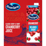 Ocean Spray Light Cranberry Juice Drink 1L, imported from the UK