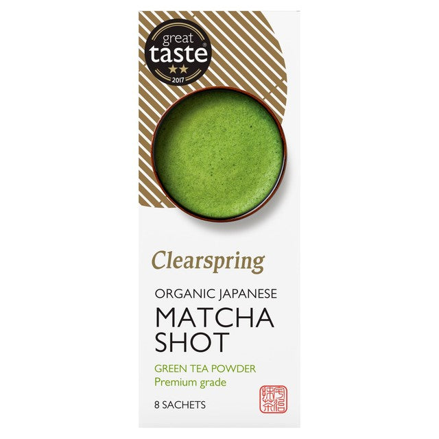 Clearspring Organic Japanese Matcha Shot Green Tea Powder - British product