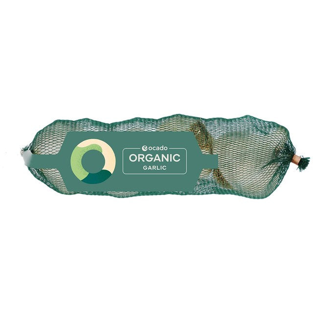 Ocado organic garlic bulbs 4 pack, imported from the UK