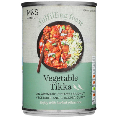 M&S Vegetable Tikka Vegetarian Curry 400g