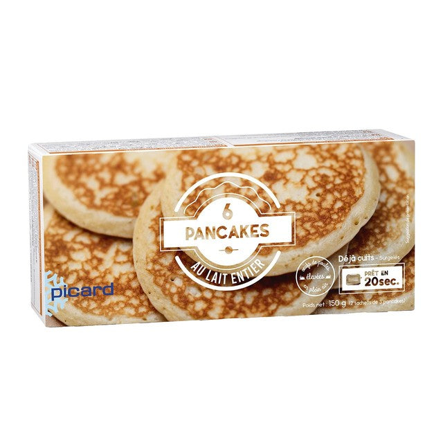 Picard whole milk pancakes frozen 6-pack, imported from the UK