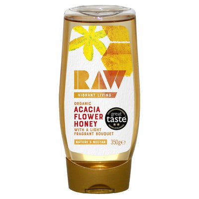 RAW Health Miel biologique de fleurs d'acacia 350g