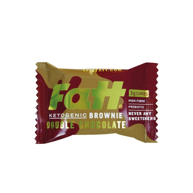Fatt double chocolate ketogenic brownie 40g - British product