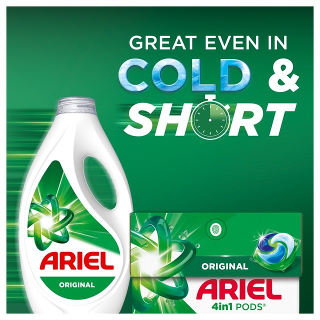 Ariel Original 4in1 Pods laundry detergent capsules 50 washes - British product