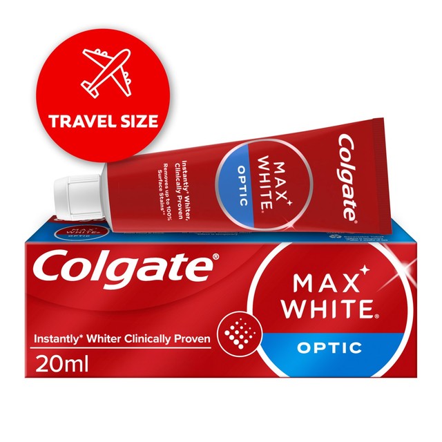 Colgate Max White One Optic Whitening Toothpaste 20ml travel size - British product