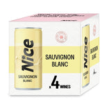 NICE Sauvignon Blanc Cans Multipack 4 x 187ml, imported from the UK