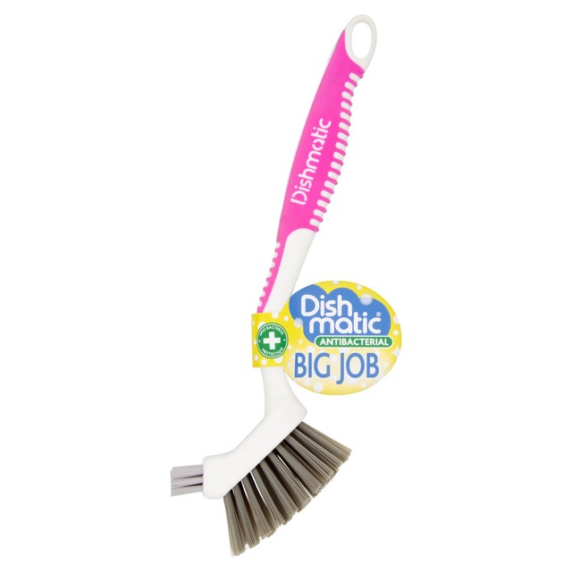 Dishmatic Big Job dish brush with anti-bacterial protection - British product