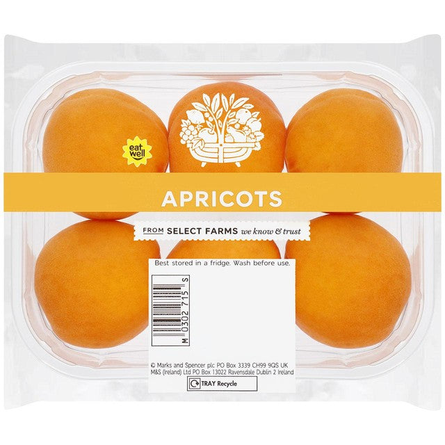M&S Perfectly Ripe Red Velvet apricots 6 per pack, imported from the UK