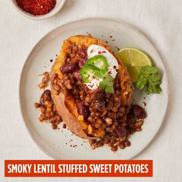 Merchant Gourmet Cajun-Style Lentils 250g, imported from the UK