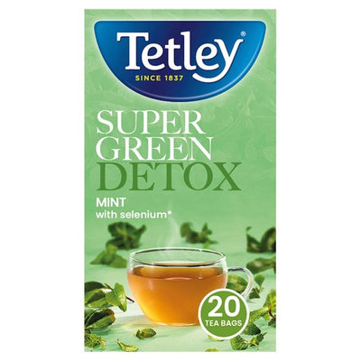 Tetley Super Green Detox Mint Tea Bags 20 Count