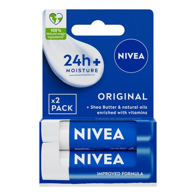 Nivea Original Care Lip Balm Duo Pack 2 x 4.8g