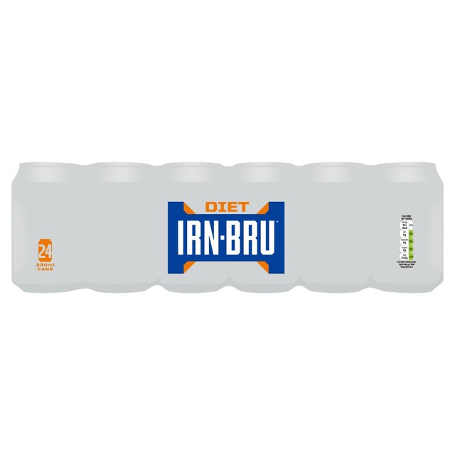 Irn-Bru Sugar Free Soft Drink 24 pack, imported from the UK