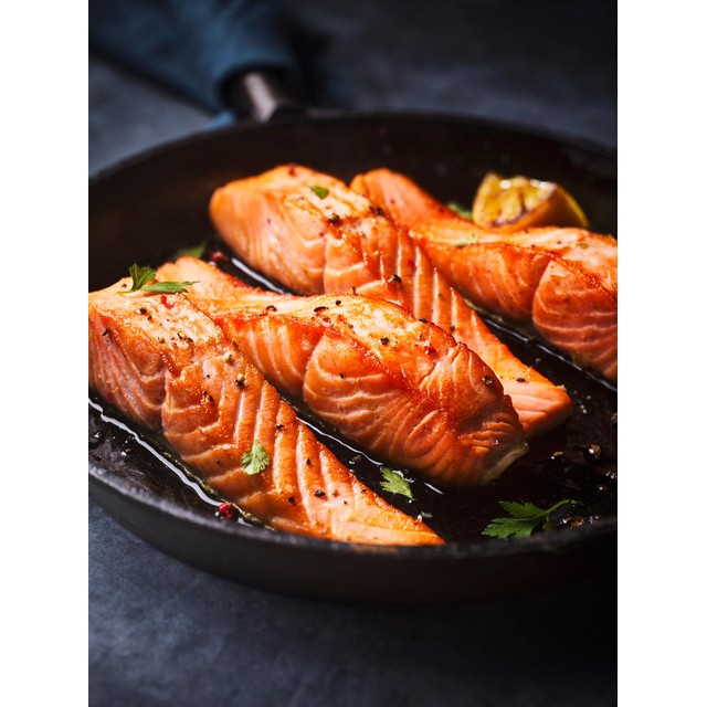 M&S Scottish salmon fillets skin on 240g, imported from the UK