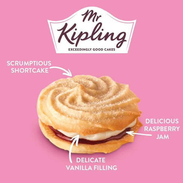 Mr Kipling Viennese Whirls 6 pack, imported from the UK