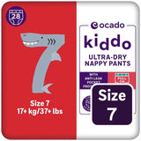 Ocado Kiddo Ultra-Dry nappy pants Size 7 (17+kg), imported from the UK