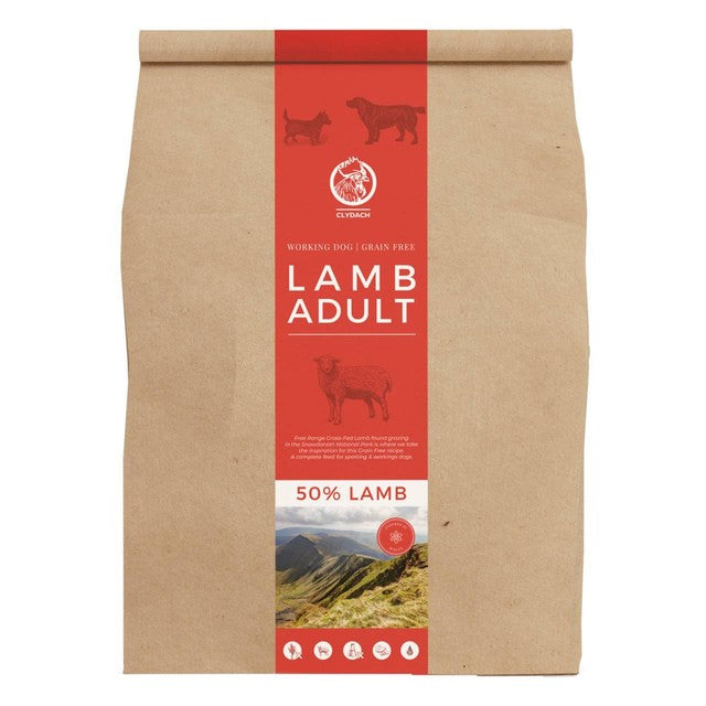 Clydach Farm Grain Free Lamb Dry Dog Food 5kg - British product