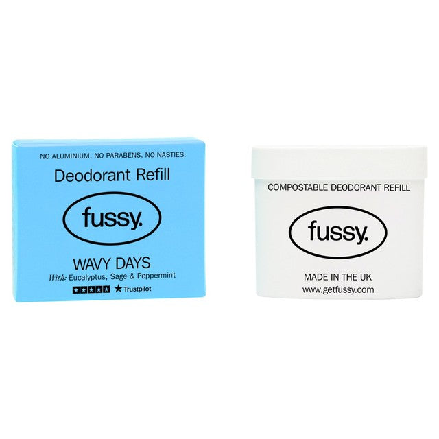 Fussy Wavy Days natural deodorant refill 40g - British product