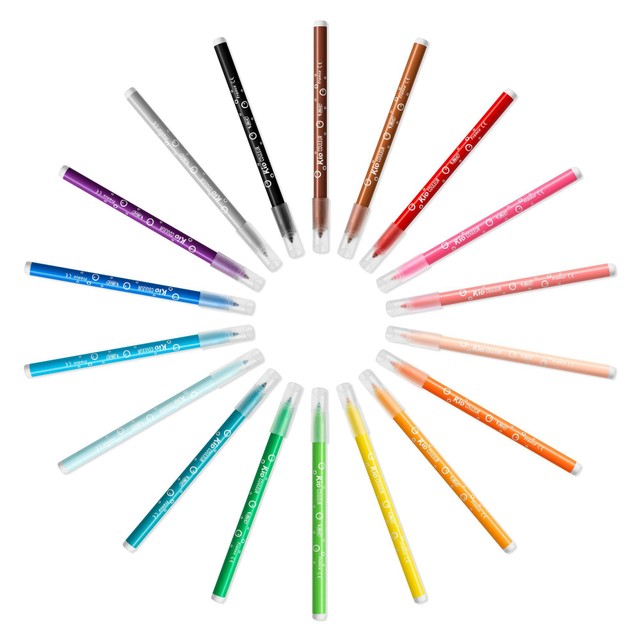 BIC Kids colouring felt pens assorted colours 18 pack - British product