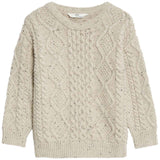 M&S cable knitted jumper neutral 6-7 years, imported from the UK