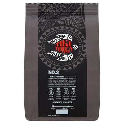 Tiki Tonga Blend No.2 The Heavy Hitter Whole Bean Coffee 227g
