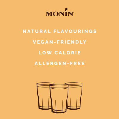 Monin zuckerfreier Karamell-Kaffee-Cocktail-Sirup 250ml