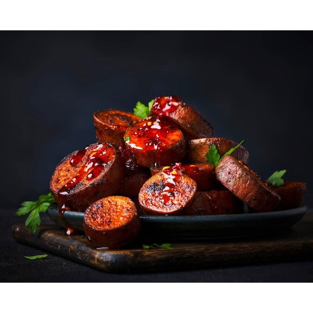 M&S Smoked Paprika Sweet Potatoes 420g, imported from the UK
