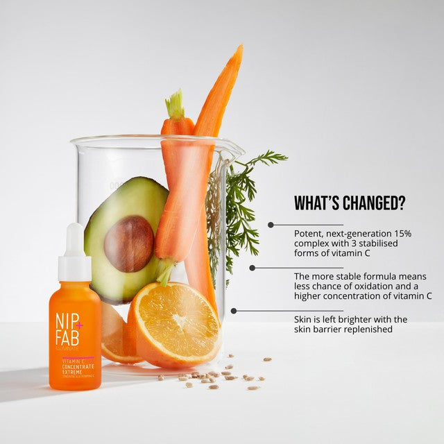 Nip+Fab Vitamin C Fix Concentrate Extreme 15% serum 30ml, imported from the UK