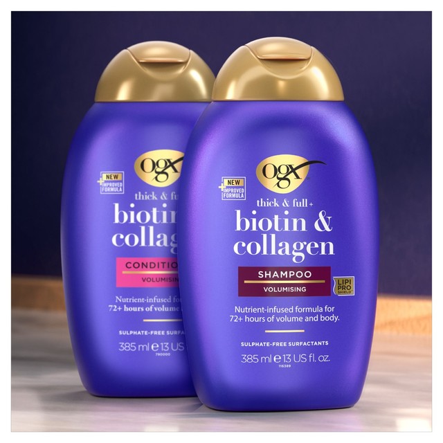 OGX Thick & Full Biotin & Collagen Conditioner 385ml, imported from the UK