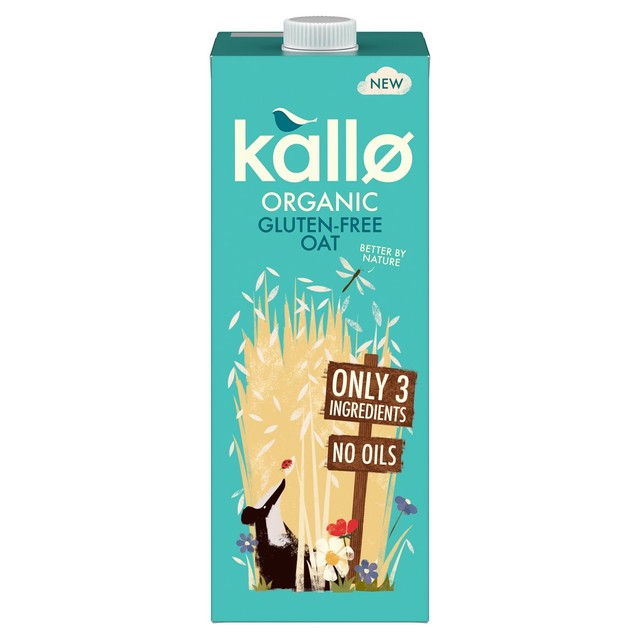 Kallo organic oat drink 11% 1L, UK version