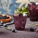 Duralex Picardie Plum Tumbler Set 250ml, imported from the UK