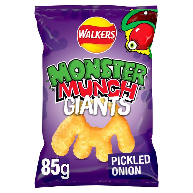 Monster Munch pickled onion crisps 85g (British brand)