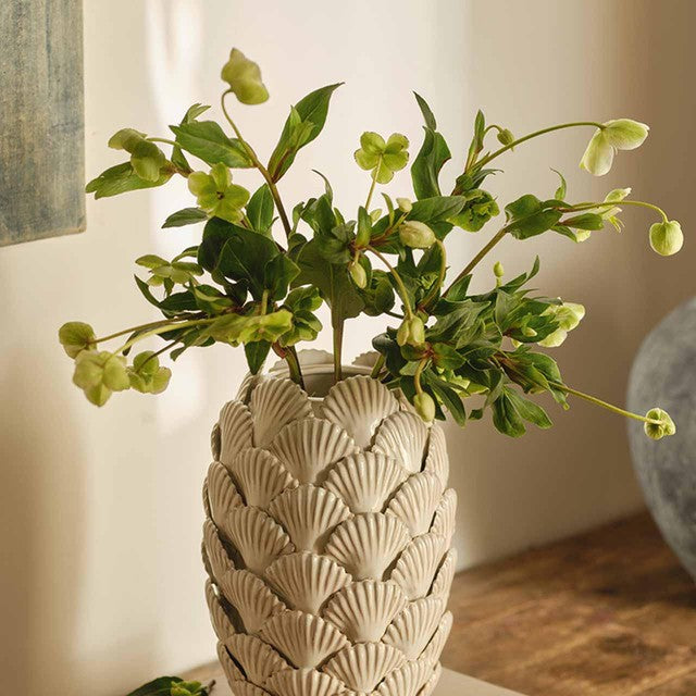 M&S medium white ceramic vase, imported from the UK