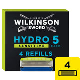 Wilkinson Sword Hydro 5 Sensitive razor blades 4 pack (British brand)