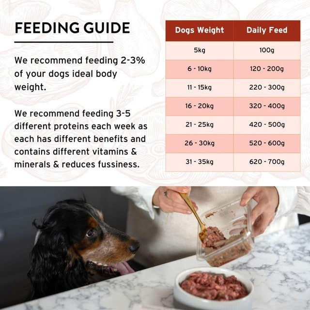 Benyfit Natural Beef & Tripe raw dog food 1kg - British product