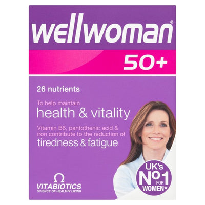 Vitabiotics Wellwoman 50+ Health & Vitality Women's Multivitamin Supplement 30 Tablets