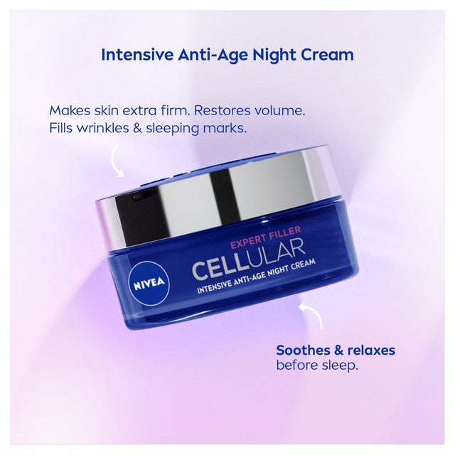 NIVEA Anti-Age Night Cream 50ml, imported from the UK