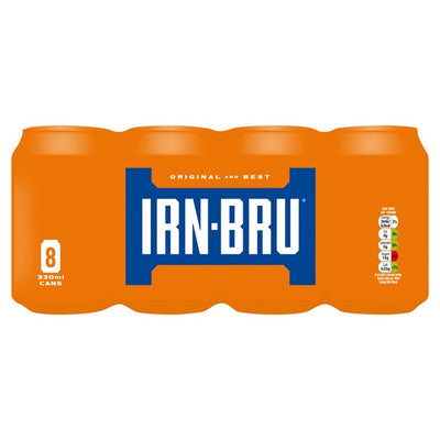 Irn-Bru Original Sparkling Flavoured Soft Drink 8 x 330ml