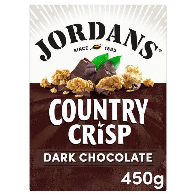 Jordans Country Crisp dark chocolate breakfast cereal 450g, UK version