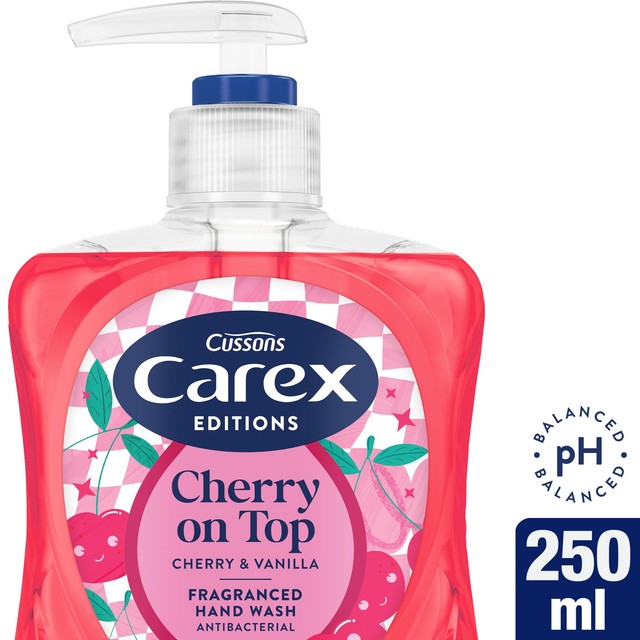 Carex Cherry On Top Antibacterial Hand Wash 250ml - British product