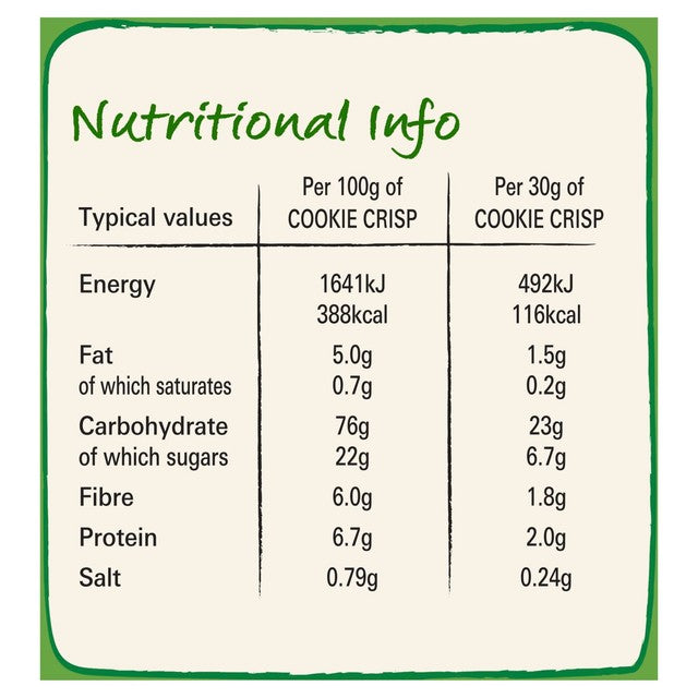 Nestle Cookie Crisp chocolate breakfast cereal 500g - British product