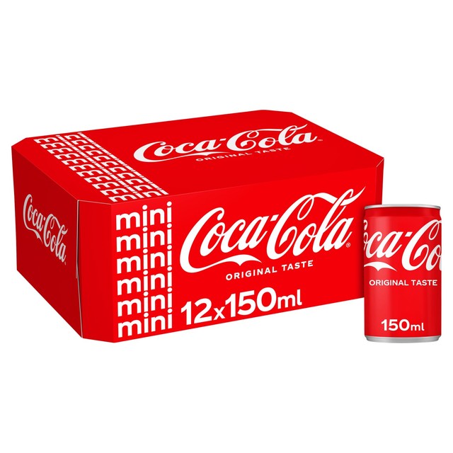 Coca-Cola Original Taste Cola Box 12x150ml - British product