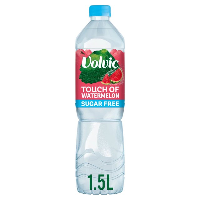 Volvic watermelon sugar free flavoured water 1.5L (British brand)